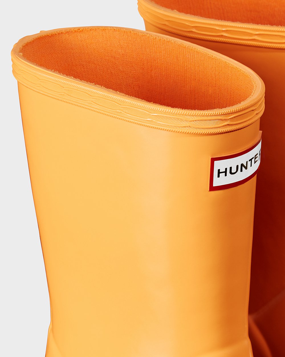 Kids Rain Boots - Hunter Original First Classic Gloss (10KANBUTO) - Orange